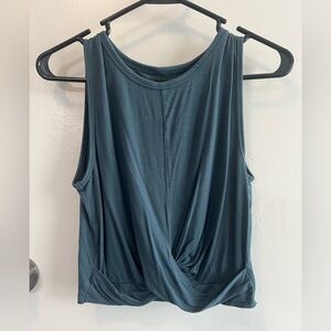 ALO Yoga Dark Teal Twist Tank Top
